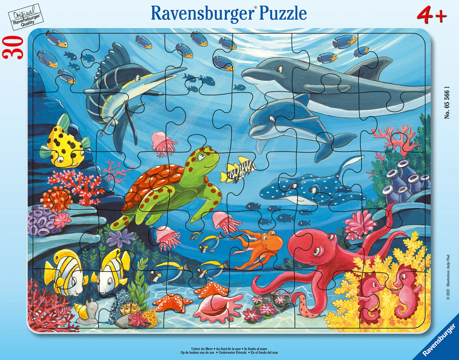 Rahmenpuzzle Unten im Meer