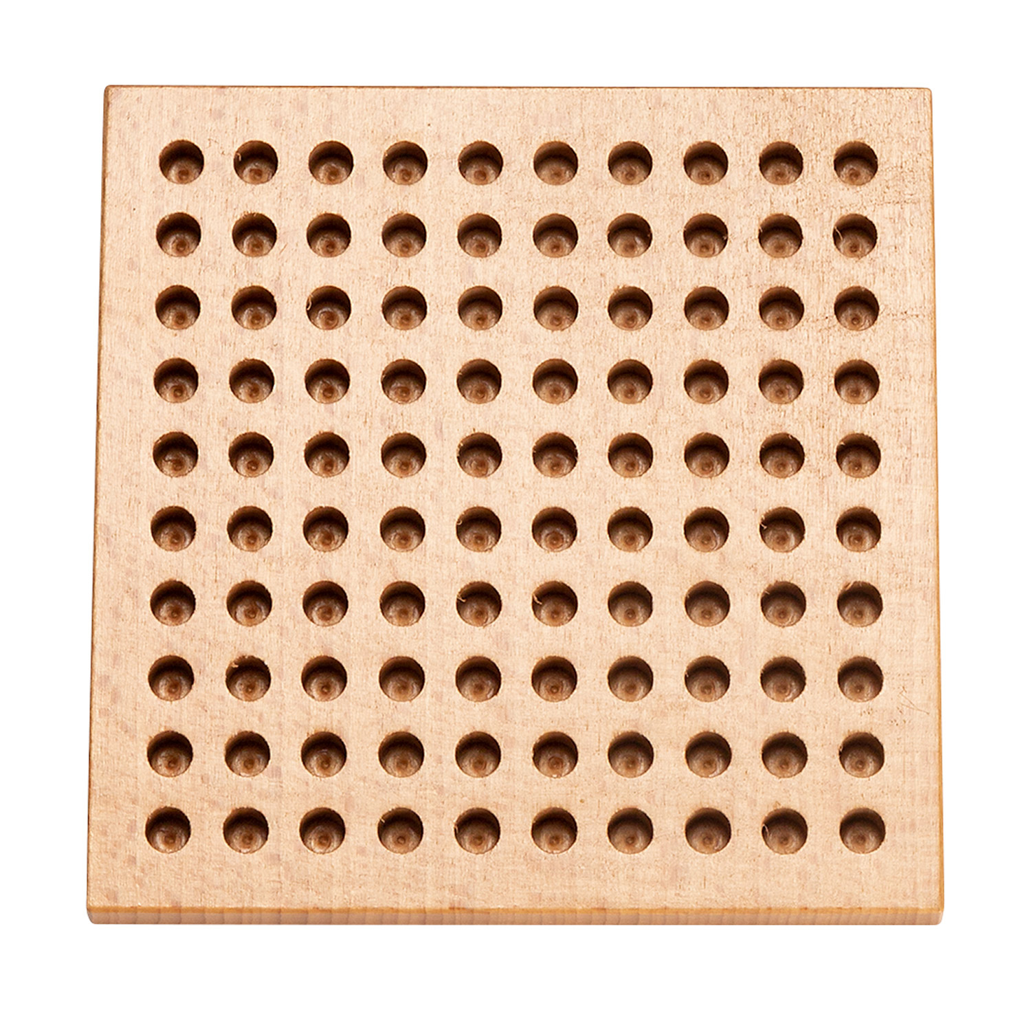 Steckbrett für kleine Walzenstecker Quadrat