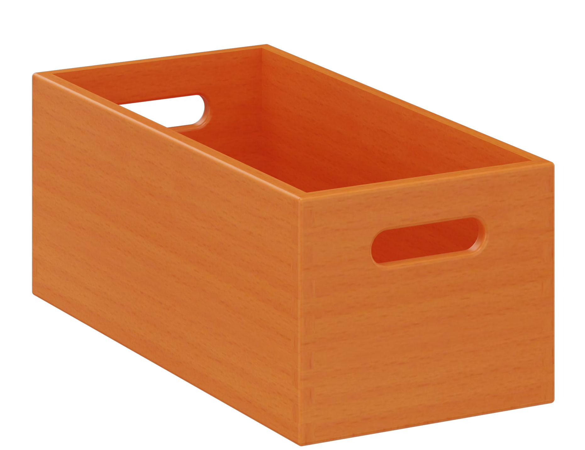 Materialkasten schmal, Höhe 14 cm, orange