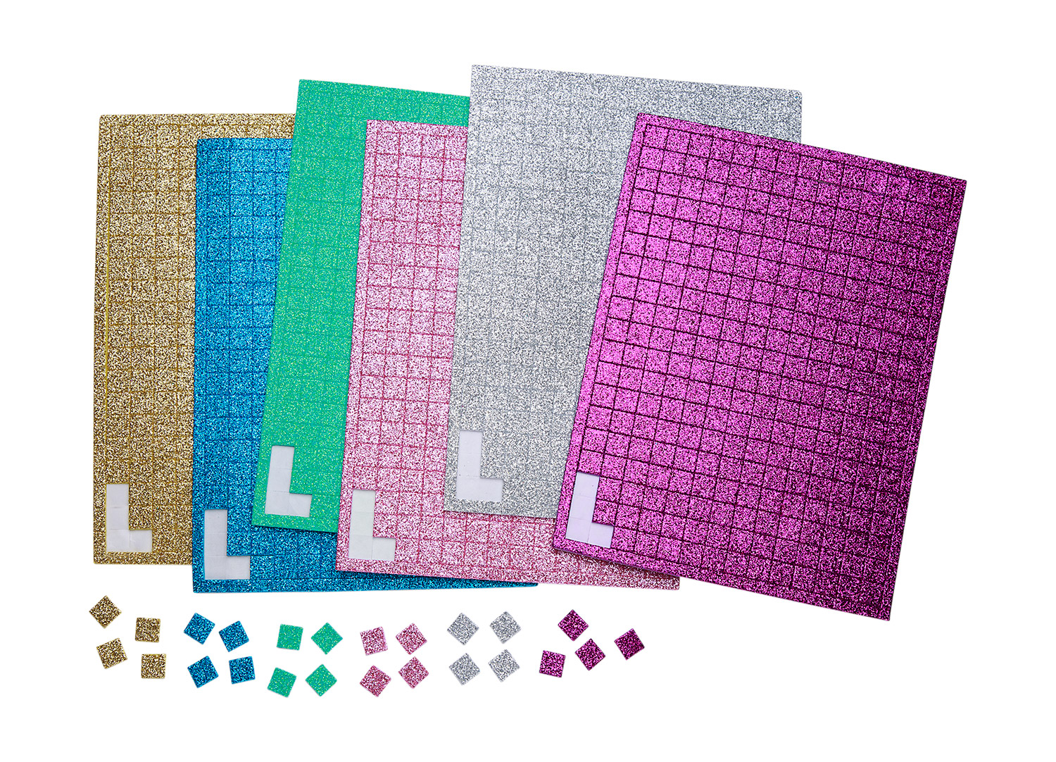 Moosgummi Mosaik Glitter