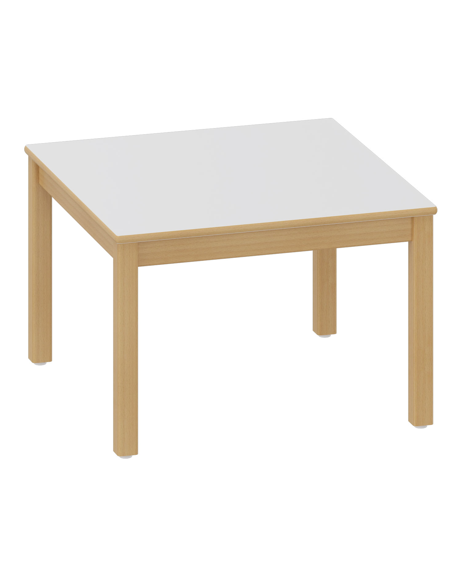 Quadrattisch 90 x 90 cm HPL-Schichtstoff weiß