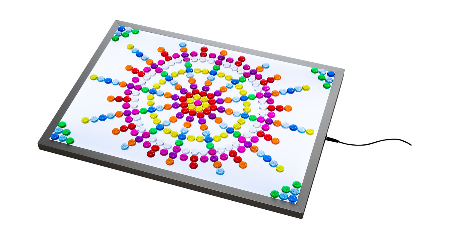 Muggelsteine transparent Glitzer