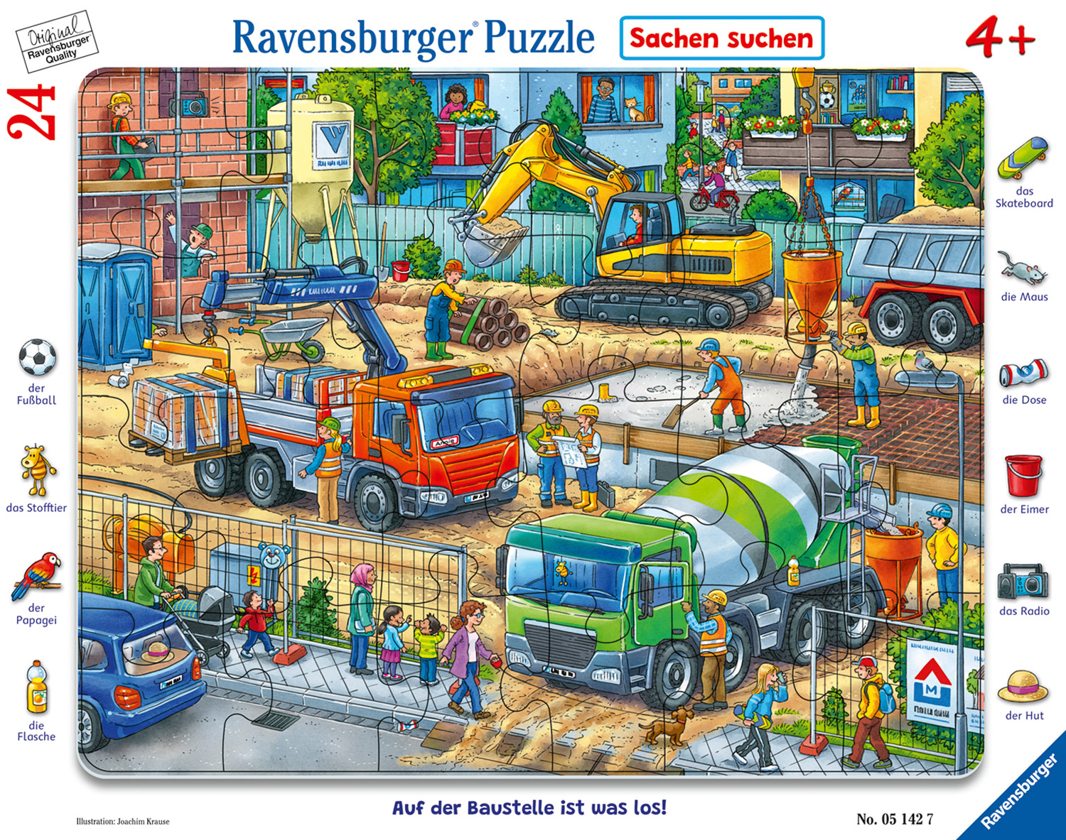 Rahmenpuzzle Auf der Baustelle ist was los!