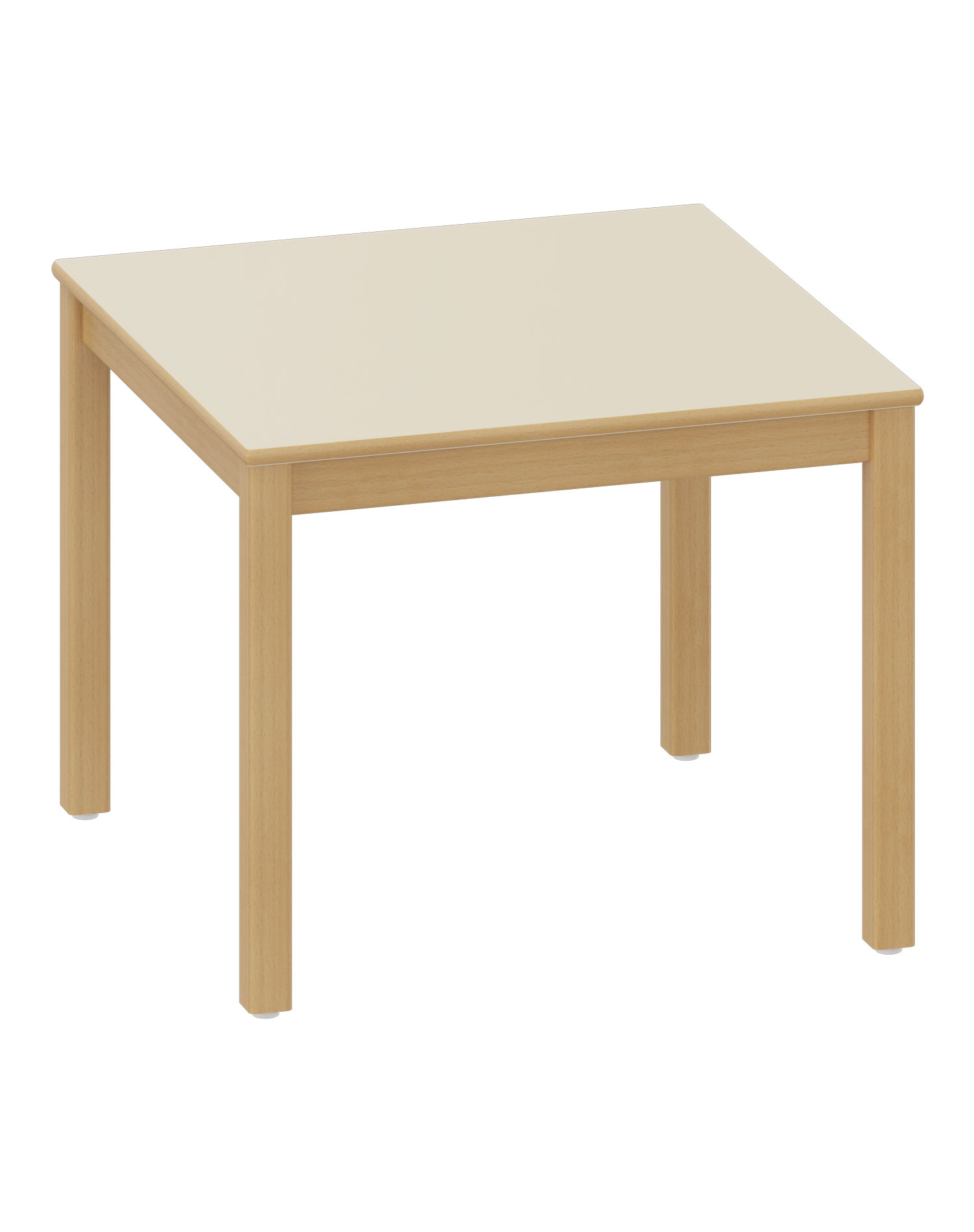 Quadrattisch 90 x 90 cm HPL-Schichtstoff beige