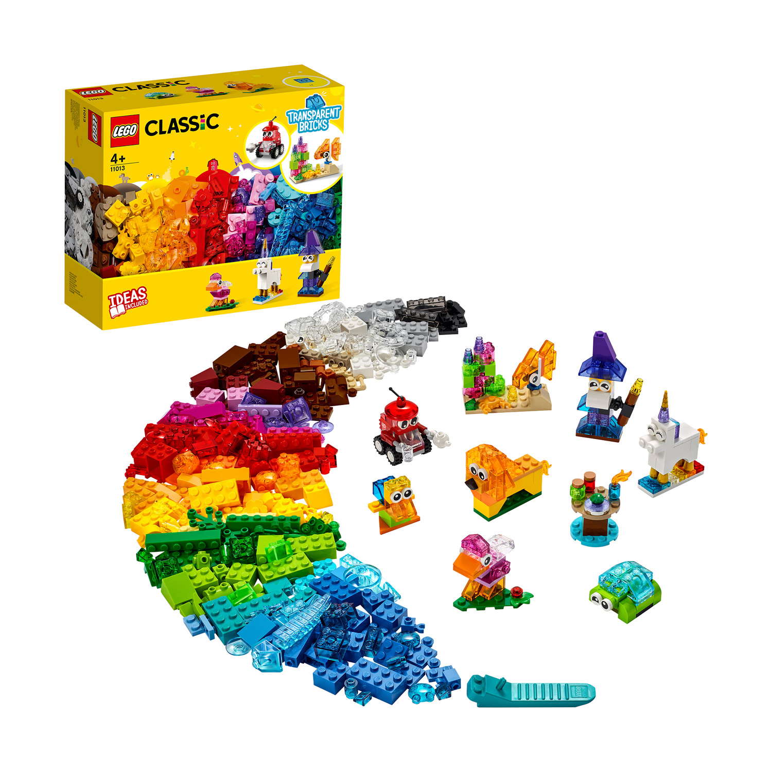LEGO® Kreativ Bauset mit durchsichtigen Steinen
