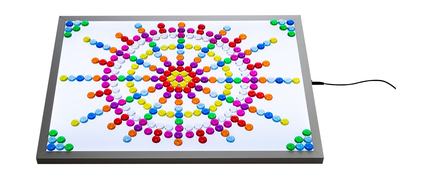 Muggelsteine transparent Glitzer