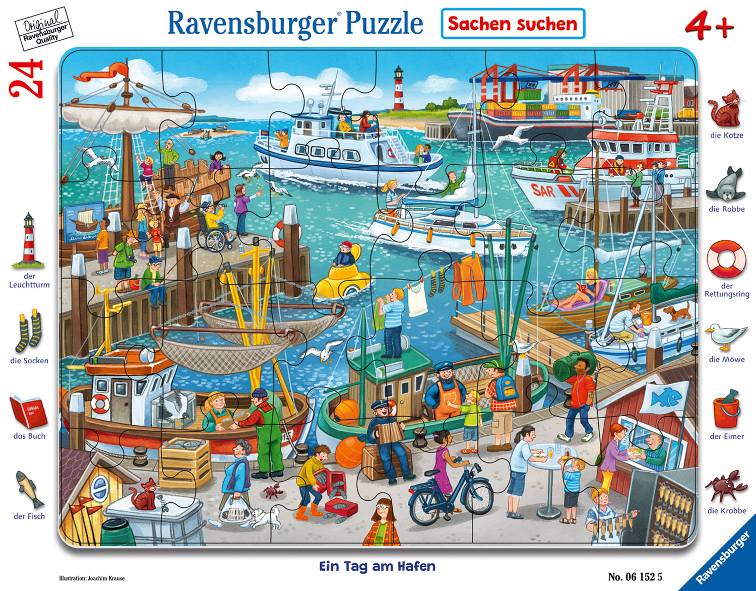 Rahmenpuzzle Ein Tag am Hafen