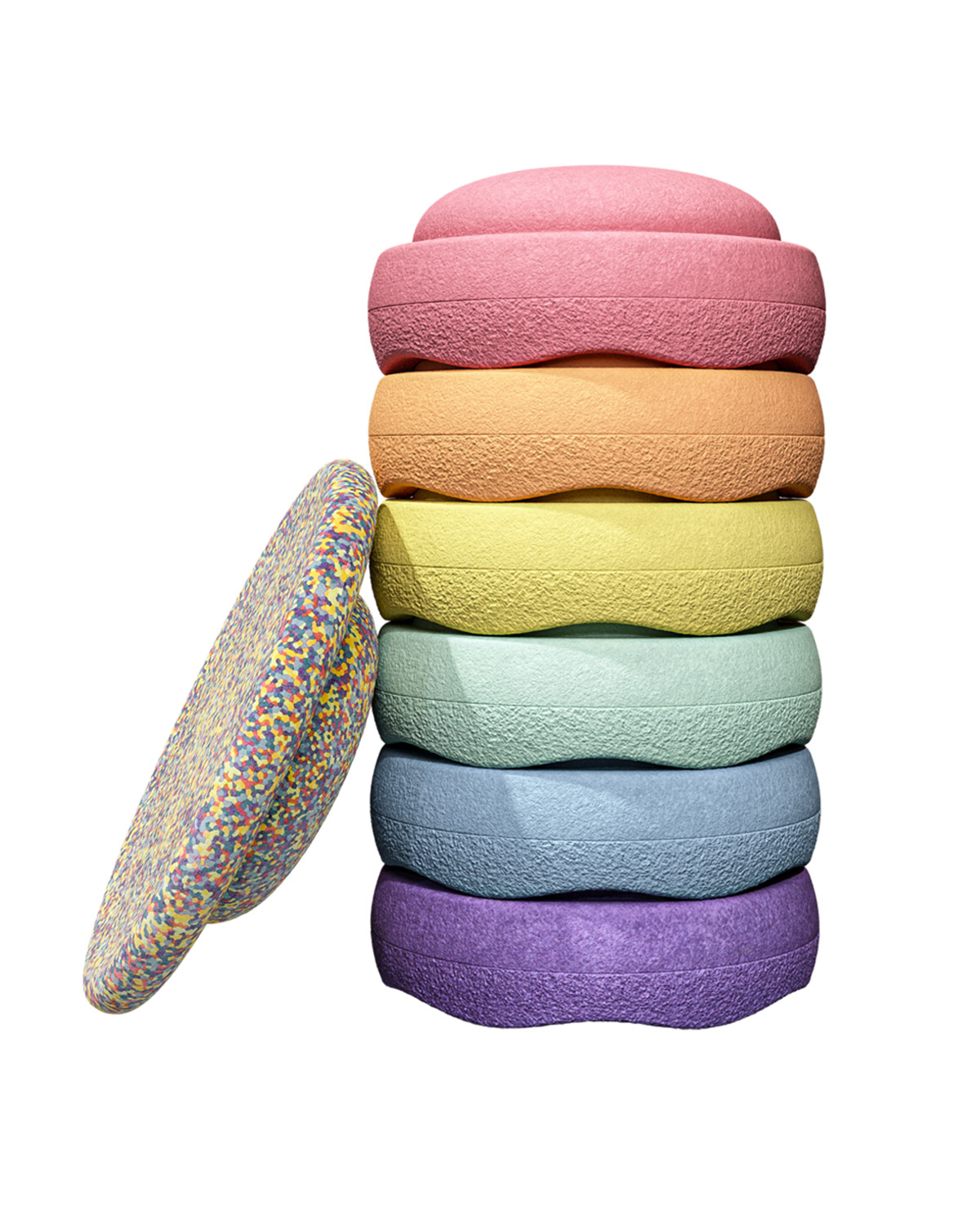 Stapelstein rainbow pastel bundle 6+1