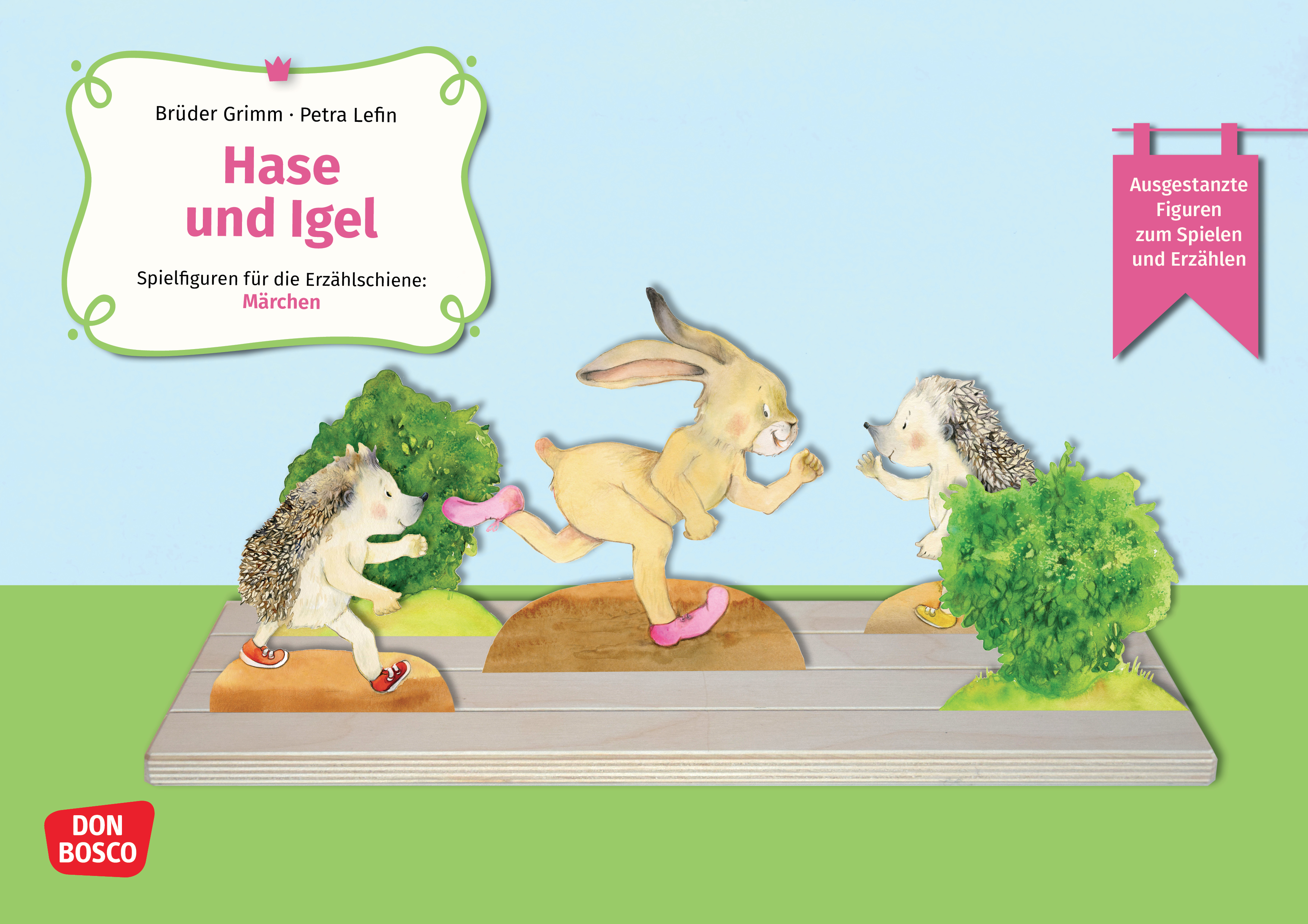 Figuren für die Erzählschine: Hase und Igel