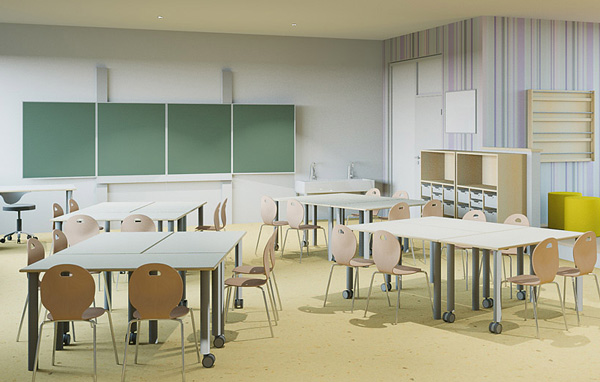 Raumgestaltung in der Schule: Klassenzimmer