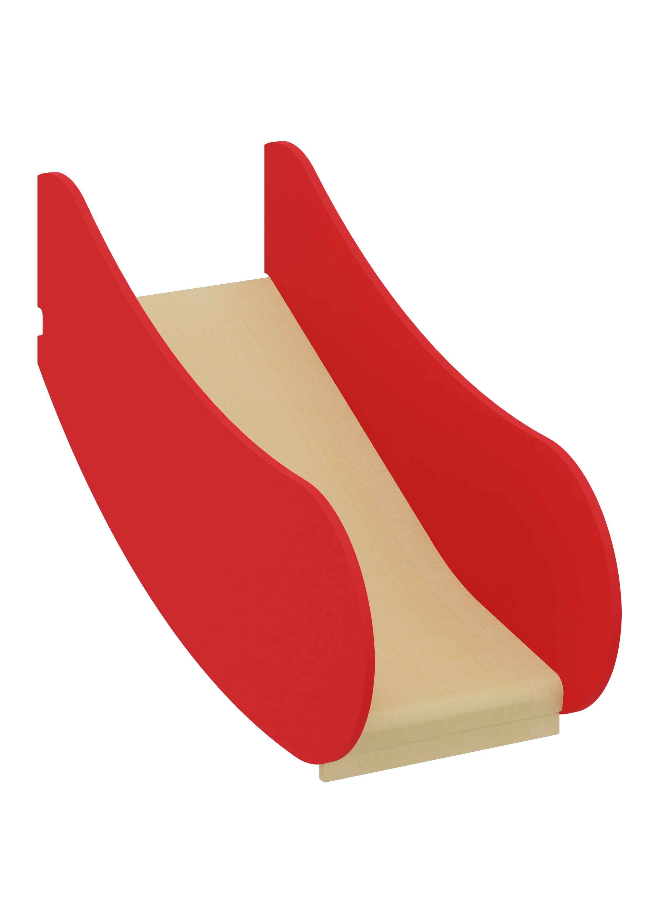 Tobini® Rutsche mit hohen Seiten rot