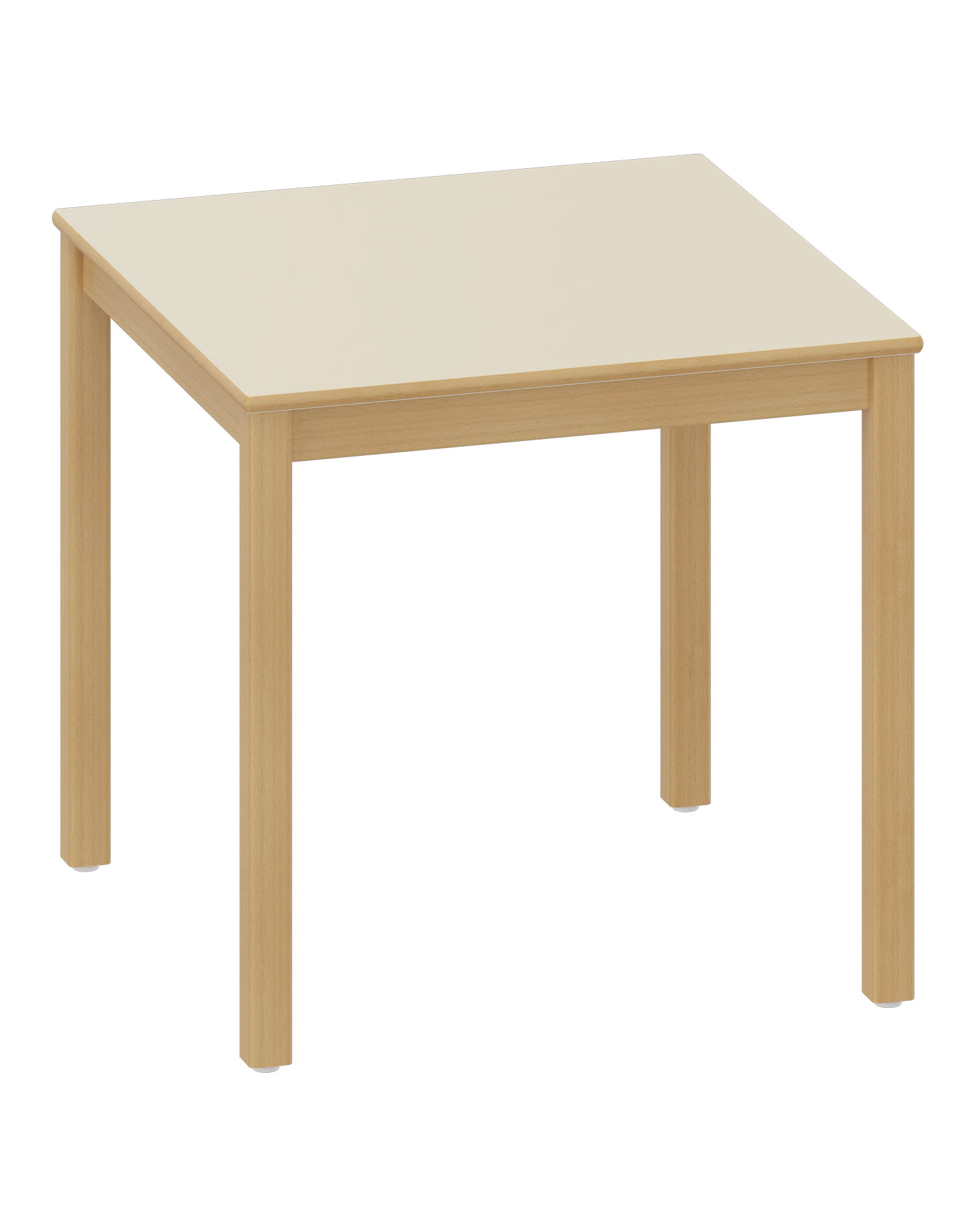 Quadrattisch 90 x 90 cm HPL-Schichtstoff beige